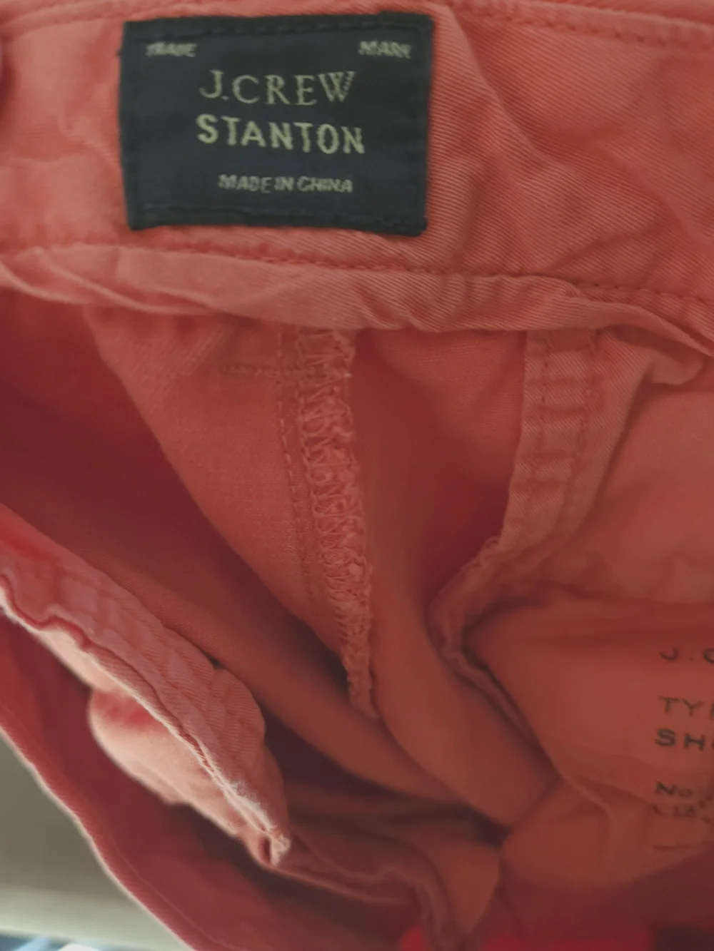 J.Crew Men's Coral Cotton Twill Chino Shorts | Size 29 Waist x 9
